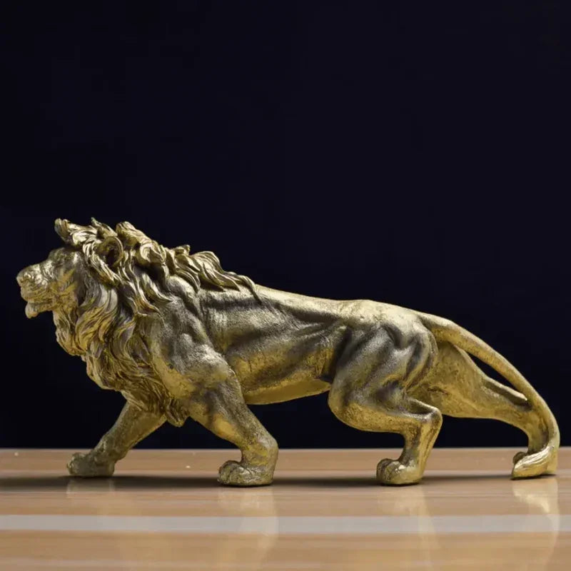 Sculpture Lion Doré - EiZak