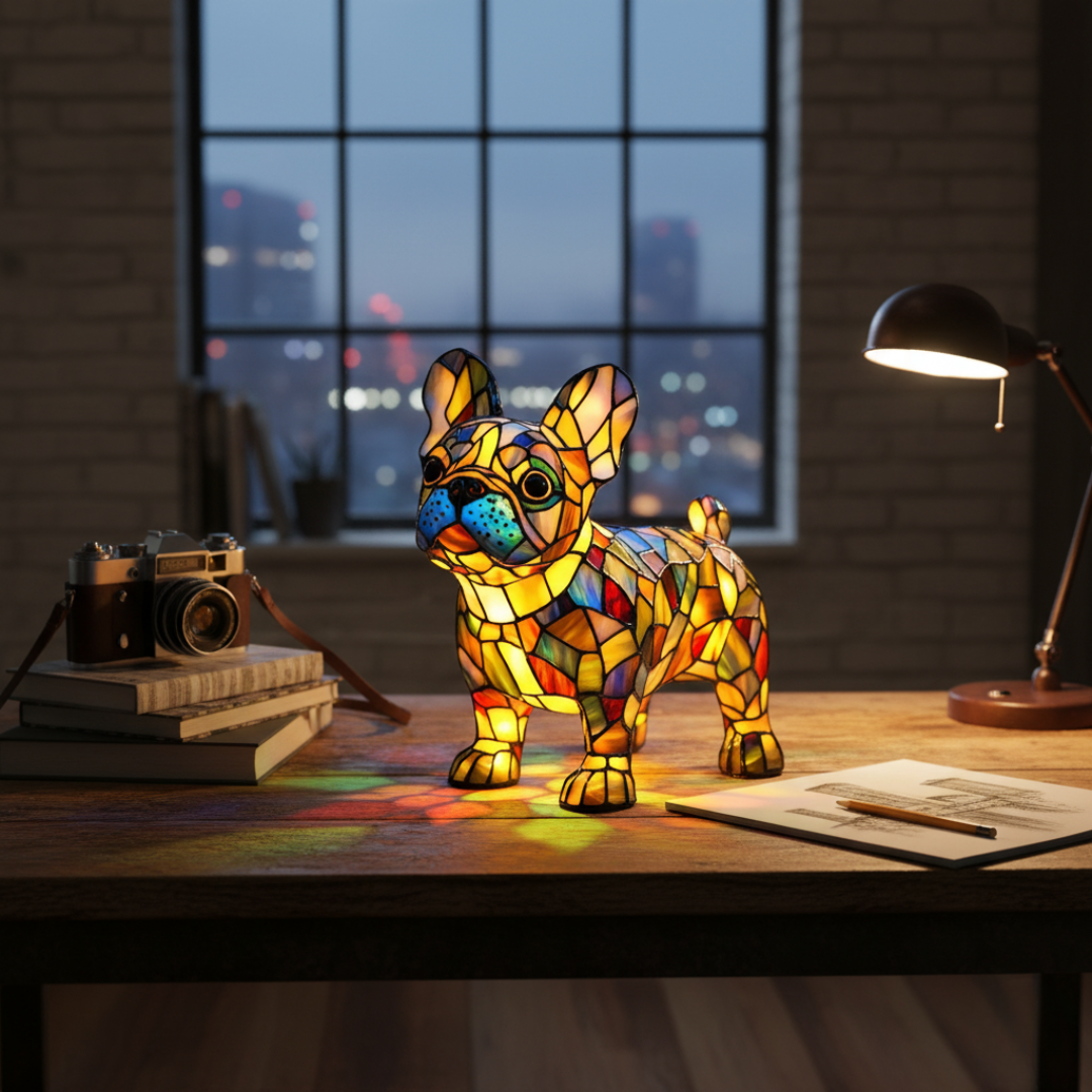 Lampada Artigianale – Amelie The French Bulldog Of Gentle Glow